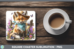 GorgeousWoodland Bandana Summer Square Coaster design.
