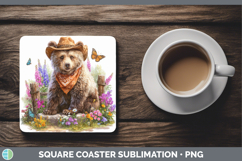 GorgeousWoodland Bandana Summer Square Coaster design.