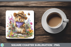 GorgeousWoodland Bandana Summer Square Coaster design.
