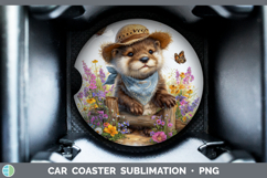 GorgeousWoodland Bandana Summer Car Coaster design.
