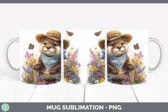 GorgeousWoodland Bandana Summer Mug Wrap design.