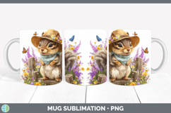 GorgeousWoodland Bandana Summer Mug Wrap design.