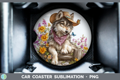 GorgeousWoodland Bandana Summer Car Coaster design.