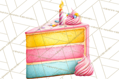 Woodland Birthday Clipart PNG, Watercolor Woodland Animals Product Image 4