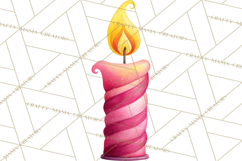 Woodland Birthday Clipart PNG, Watercolor Woodland Animals Product Image 3