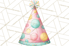 Woodland Birthday Clipart PNG, Watercolor Woodland Animals Product Image 2
