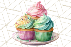 Woodland Birthday Clipart PNG, Watercolor Woodland Animals Product Image 3