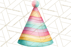 Woodland Birthday Clipart PNG, Watercolor Woodland Animals Product Image 4