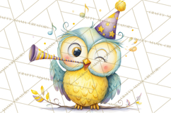 Woodland Birthday Clipart PNG, Watercolor Woodland Animals Product Image 2