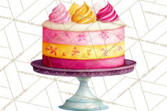 Woodland Birthday Clipart PNG, Watercolor Woodland Animals Product Image 3