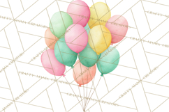 Woodland Birthday Clipart PNG, Watercolor Woodland Animals Product Image 2