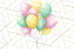 Woodland Birthday Clipart PNG, Watercolor Woodland Animals Product Image 3