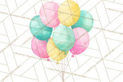 Woodland Birthday Clipart PNG, Watercolor Woodland Animals Product Image 4