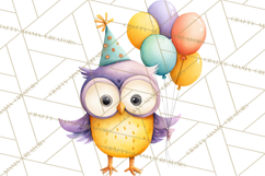 Woodland Birthday Clipart PNG, Watercolor Woodland Animals Product Image 3