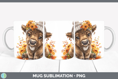 GorgeousWoodland Boho Autumn Mug Wrap design.
