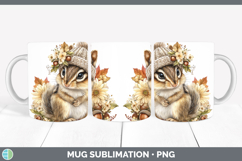GorgeousWoodland Boho Autumn Mug Wrap design.