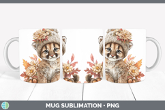 GorgeousWoodland Boho Autumn Mug Wrap design.
