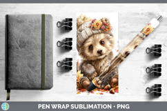 GorgeousWoodland Boho Autumn Pen Wrap design.