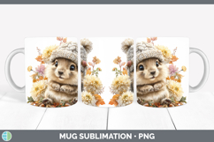 GorgeousWoodland Boho Autumn Mug Wrap design.