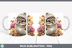 GorgeousWoodland Boho Autumn Mug Wrap design.