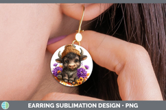 GorgeousWoodland Boho Autumn Round Earrings design.