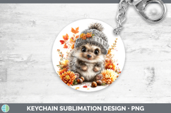 GorgeousWoodland Boho Autumn Keychain design.