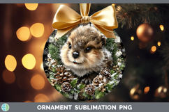 GorgeousWoodland Checker Christmas Ornament design.