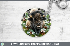 GorgeousWoodland Checker Christmas Keychain design.