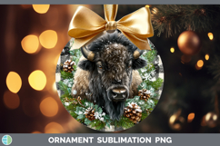 GorgeousWoodland Checker Christmas Ornament design.