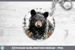 GorgeousWoodland Checker Christmas Keychain design.