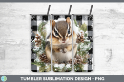 GorgeousWoodland Checker Christmas Tumbler design.