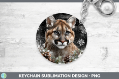 GorgeousWoodland Checker Christmas Keychain design.