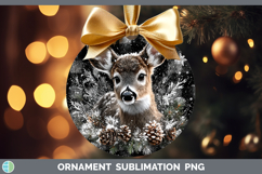 GorgeousWoodland Checker Christmas Ornament design.