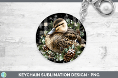 GorgeousWoodland Checker Christmas Keychain design.