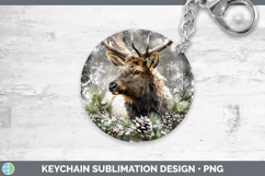 GorgeousWoodland Checker Christmas Keychain design.