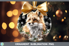 GorgeousWoodland Checker Christmas Ornament design.