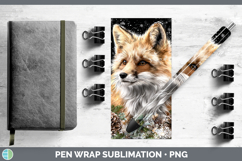 GorgeousWoodland Checker Christmas Pen Wrap design.