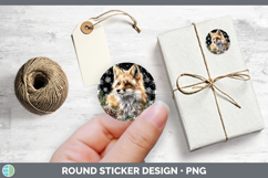 GorgeousWoodland Checker Christmas Stickers design.