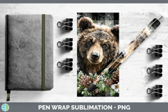 GorgeousWoodland Checker Christmas Pen Wrap design.