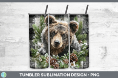 GorgeousWoodland Checker Christmas Tumbler design.