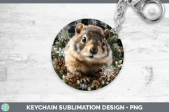 GorgeousWoodland Checker Christmas Keychain design.