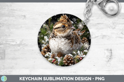 GorgeousWoodland Checker Christmas Keychain design.