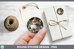 GorgeousWoodland Checker Christmas Stickers design.