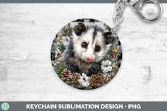 GorgeousWoodland Checker Christmas Keychain design.