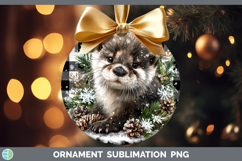 GorgeousWoodland Checker Christmas Ornament design.