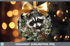 GorgeousWoodland Checker Christmas Ornament design.