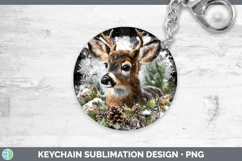 GorgeousWoodland Checker Christmas Keychain design.