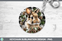 GorgeousWoodland Checker Christmas Keychain design.