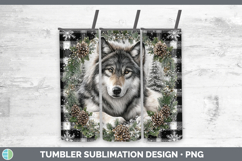 GorgeousWoodland Checker Christmas Tumbler design.