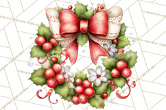 Christmas Woodland Animal PNG Kawaii Clipart Product Image 4